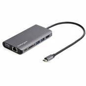 StarTech.com Adaptateur Multiport USB-C - Mini Dock USB-C avec 4K HDMI ou 1080p VGA - Hub 3x USB 3.0, SD, GbE, Audio, 100W PD Pass-Through - Station d