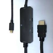 CABLING® Câble Thunderbolt 3/Type C vers HDMI, USB et lecteur de Carte SD/TF 2M pour Samsung Galaxy S9/S8/Note 9/8,Macbook/iPad Pro 2018,iMac etc.