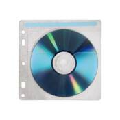 Hama CD-ROM Pockets 80 - Pochette CD - capacité : 2 CD - blanc transparent (pack de 40)