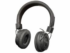Casque écouteurs sans fil soundlab a083b, bluetooth, oreillettes rembourrées, finition noir
