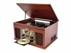 Chaîne hifi inovalley retro10e-bth-n vinyle avec fonction encoding, bluetooth, cd, k7 audio, fm, usb