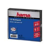 Hama CD Multipack - Coffret pour CD - capacité : 4 CD - noir