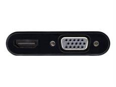 Tripp Lite DisplayPort to HDMI VGA Adapter Converter 4K x 2K @ 24/30Hz DP to HDMI VGA DPort 1.2 - Convertisseur vidéo - DisplayPort - HDMI, VGA - noir