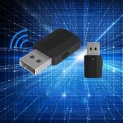 Adaptateur Bluetooth émetteur et récepteur Adaptateur clé USB Bluetooth 5.0 2 en 1 Émetteur Bluetooth USB avec écran, avec câble audio numérique de 3,