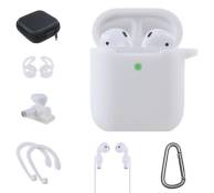 Kit accessoires On Earz Mobile Gear 7 en 1 pour Apple AirPods 1 et 2 Blanc