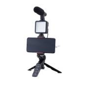 Pack Trépied Muvit pour Vlogging vidéo + LED + Microphone