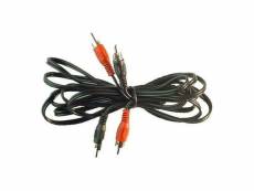 Cable signal 2x rca 5.0m male male