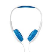 Nedis HPWD4200BU - Écouteurs - sur-oreille - filaire - jack 3,5mm - blanc, bleu