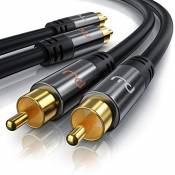 Primewire - Câble audio HQ stéréo RCA 2m - Câble