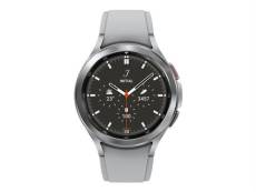 Samsung Galaxy Watch4 Classic - 46 mm - argent - montre intelligente avec bande de sport ridge - fluoroélastomère - argent - affichage 1.4" - 16 Go -