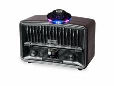 Radio de table - muse m-135dbt - dab+-fm avec bluetooth - ecran couleur - 10w - fm-dab+-usb-aux-bt - lumière ovni