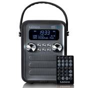 Radio portable DAB+/ FM avec Bluetooth® Lenco PDR-051BKSI Noir-Anthracite