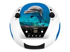 BigBen CD52 Dolphin - Boombox - Blanc avec des motifs