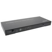 InLine 4x1 HDMI Fast Switch with Audio - Commutateur vidéo/audio - 4 x HDMI - de bureau