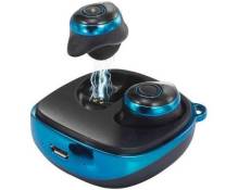 Renkforce RF-BTK-200 Écouteurs intra-auriculaires Bluetooth bleu, noir micro-casque