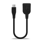 subtel® Câble OTG Compatible avec Archos Diamond Tab/Cobalt/Copper/Neon / 101 Platinum Adaptateur OTG Micro USB Adaptateur USB on The Go PVC Noir Conn
