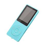 Mini lecture MP3 MP4 lecteur de musique sonore sans perte enregistreur FM carte TF 80 heures - Bleu