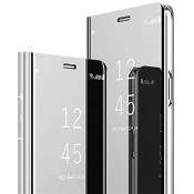 JAWSEU Coque Etui Samsung Galaxy S7,Placage Miroir