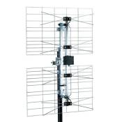 Antenne Panneau UHF Extérieure TNT HD HDME - Gain 15dB, Réception Installation Facile, Nombres d’éléments 2, Connectique F