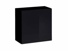 Armoire suspendue coloris noir 60x60cm pour salon collection