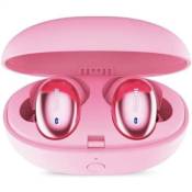 Ecouteurs 1More E1026BT-I Sans Fil Bluetooth Annulation du Bruit Active Réduction du Bruit Microphone Rose