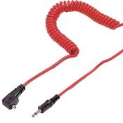 Kaiser cable synchro flash 10 m, prise pc/jack 6,35mm, rouge - kai1409