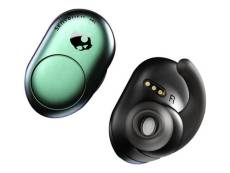 Skullcandy Push - Écouteurs sans fil avec micro - intra-auriculaire - Bluetooth - sarcelle psychotropique