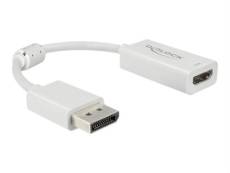 Delock - Convertisseur vidéo - DisplayPort - HDMI - blanc