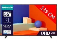 Hisense 55A6K - Classe de diagonale 55" A6K Series TV LCD rétro-éclairée par LED - Smart TV - VIDAA - 4K UHD (2160p) 3840 x 2160 - HDR - Direct LED -