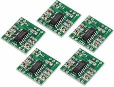 TECNOIOT 5pcs PAM8403 Audio Module Class-D Digital Amplifier Board 2.5 to 5V USB Power