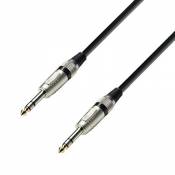 Adam Hall Cables 3 STAR BVV 0090 - Câble Audio Jack 6,3 mm TRS stéréo vers Jack 6,3 mm TRS stéréo 0,9 m