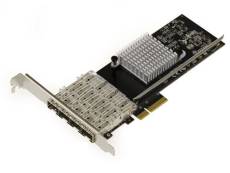 KALEA-INFORMATIQUE Carte contrôleur PCIe réseau 1G SFP 4 ports avec Chipset Intel I350AM4. Quad Gigabit LAN Ethernet