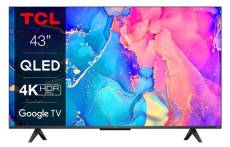 TV TCL 43C635 43'' QLED 4K UHD Smart TV Aluminium brossé