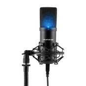 auna MIC-900B-LED Microphone à condensateur USB Studio