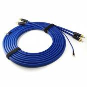NF- Câble phono 6m Sommer Cable 2 x 0,35mm² câble audio blindé avec câble de masse plus long (6,1m) 1 x 0,35mm² contacts plaqués or | SC81-K3-0600