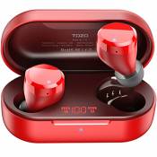 TOZO T12 Ecouteurs Bluetooth sans Fil, Casque Bluetooth sans Fil avec Contrôle Tactile, Digital Intelligence LED Display, IPX8 Etanches, Microphone In