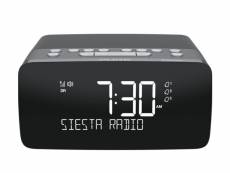 Radio-réveil double alarme graphite + usb + bluetooth - 154501 154501