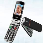 artfone Téléphone Portable Senior Débloqué Clapet
