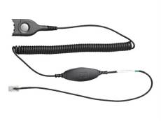 EPOS | SENNHEISER CAVA 31 - Câble pour casque micro - EasyDisconnect mâle - bobiné - pour IMPACT SC 230, 260; Sennheiser SH 330, 330 IP, 350, 350 IP