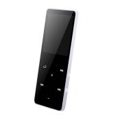 Mini lecteur MP3 MP4 Bluetooth 4 Go avec haut-parleurs de musique de sport à touches tactiles FM Media - Blanc