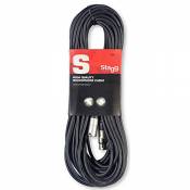 Stagg SMC15 Câble d'instrument Standard équilibré Mono XLR/XLR 15 m Noir