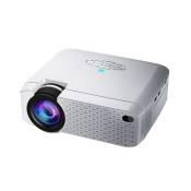 Mini Vidéoprojecteur HD LED 1600 Lumens Portable Pour Home Cinéma Silver YONIS