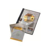 Durable CD/DVD FIX - Pochette CD/DVD - capacité : 1 CD, 1 DVD - transparent (pack de 10)