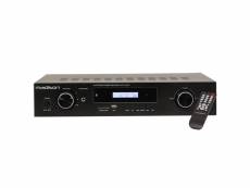Amplificateur hi-fi - madison mad1400bt-bk - stéréo 2x100w rms - bluetooth - lecteurs usb-sd - noir