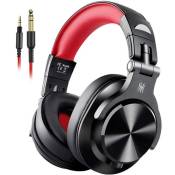 Casque Audio Filaire OneOdio A71 Compatible Smartphone/PC-Noir rouge