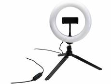Kit pour vlogging et photographie avec tripod et lampe led à intensité variable grand format bigben
