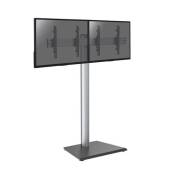 supports pro modular sol KIMEX 031-1210K1 Support sur pied pour 2 écrans TV 43'' - 49'' - Hauteur 175cm - A poser