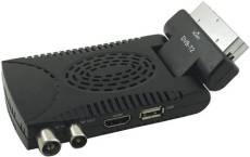 Generico Décodeur numérique terrestre HD Mini Dvb T2 USB HDMI prise péritel 180° TV récepteur Noir