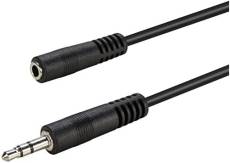 Rallonge Câble de la marque Cabling 1 Jack femelle stéréo 3.52 mm / 1 Jack mâle stéréo 3.52 mm 5 m
