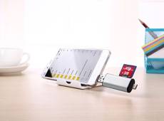 CABLING® Lecteur USB de carte SD, lecteur de carte SD avec 2 Slot Micro SD TF lecteur de carte avec OTG pris en charge pour Nexus 6P, Nexus